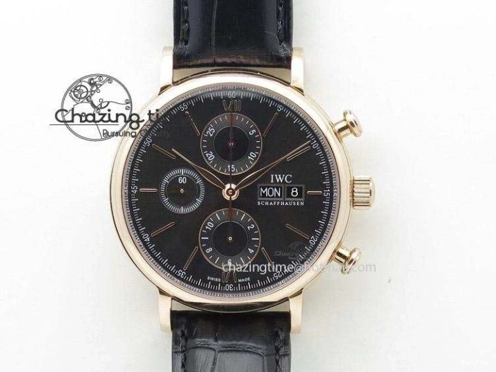 MIROTIME 0725 Pilot Chrono RG 3878 V6F Best Edition Gray Dial On Brown Leather Strap A Contemporary 7254